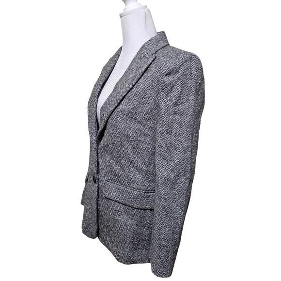 J.Crew Sommerset Blazer in Heather Graphite English Wool Herringbone Size 2 - Picture 2 of 8